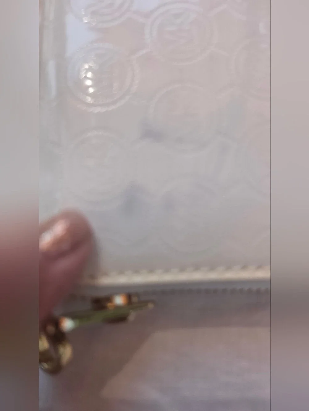 Michael Kors White Patent Leather, MK Logo, Minimalist Wallet